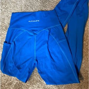 Alphalete Blue Buttery like leggings